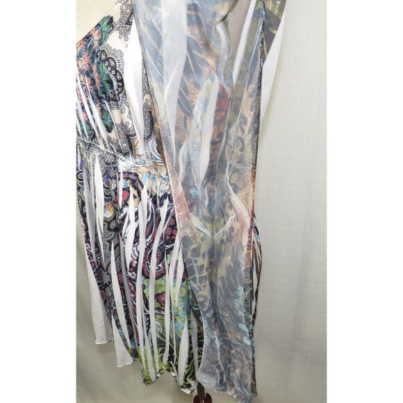 Lafiance Y2K Sublimation Print Flowy Flutter Sleeve Top Size XL - Picture 4 of 9